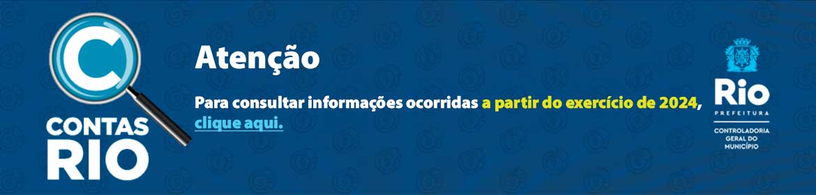 Novo Portal Contas Rio – Informações ocorridas a partir de 2024