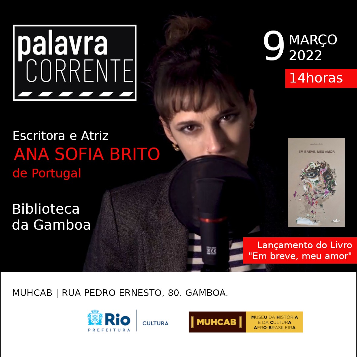 Ana Sofia Brito na Biblioteca da Gamboa